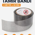 Sineklik Tamir Bandı 2 Metre x 48 mm | Güçlü Yapışkanlı Sineklik Yama Bandı | Pencere ve Kapı Sineklik Onarıcı