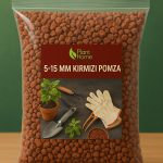 Kırmızı Pomza Taşı 5-15 Mm 5 Litre Volkanik Cürüf Ponza Taşı Lav Kırığı
