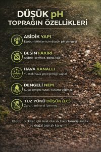 Etobur Bitki Toprağı 5 Litre – Düşük pH Torf Perlit Karışımı | Gübre İçermez, Profesyonel Substrat - Görsel 4