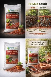 Kırmızı Pomza 10 Litre (5-15 mm) – Bitki Toprağı Drenaj Taşı | Saksı, Peyzaj ve Bahçe Kullanımı | - Görsel 3