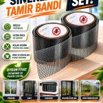 Sineklik Tamir Bandı 2 Adet Set 2 Metre x 48 mm Yapışkanlı Sineklik Yama ve Onarım Bandı