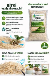 Bitki Yetiştirme Lifi 1 Litre – %100 Doğal, Hava Geçirgen Kök Geliştirici Lif - Görsel 6