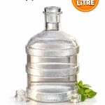Cam Damacana Sürahi 2 Litre – Detoks & Limonata Şişesi, Dekoratif Cam İçecek Dispenseri
