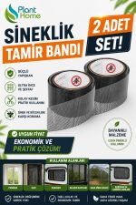 Sineklik Tamir Bandı 2 Adet Set 2 Metre x 48 mm Yapışkanlı Sineklik Yama ve Onarım Bandı - Görsel 2