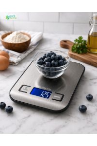 Hassas Dijital Mutfak Terazisi 5KG | 1 Gr Hassasiyet | Paslanmaz Çelik Profesyonel Tartı - Görsel 4