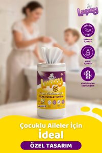 Orta Boy 70 Adet Islak Tuvalet Kağıdı – Suda Çözünebilen Bitki Lifli Hijyenik Mendil - Görsel 3