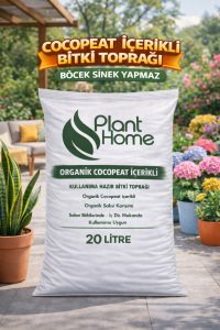 Cocopeat İçerikli Bitki Toprağı 20 Litre – Perlit - 5-15 Kırmızı Ponza Katkılı Salon Bitkisi Toprağı