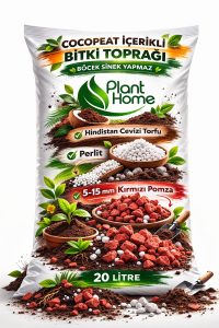 Cocopeat İçerikli Bitki Toprağı 20 Litre – Perlit - 5-15 Kırmızı Ponza Katkılı Salon Bitkisi Toprağı - Görsel 3
