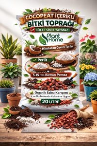 Cocopeat İçerikli Bitki Toprağı 20 Litre – Perlit - 5-15 Kırmızı Ponza Katkılı Salon Bitkisi Toprağı - Görsel 4