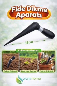 Uzun Fide Dikme Aparatı 18 cm – Ergonomik, Dayanıklı Bahçe ve Tarım Aleti - Görsel 4