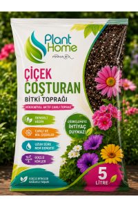 Çiçek Coşturan Bitki Toprağı 5 Litre | Mikrobiyal Aktif Canlı Toprak | Cocopeat Perlit Pomza İçerikli