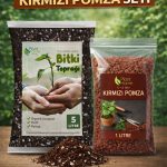 Bitki Toprağı & Kırmızı Pomza Seti | 5 L Bitki Toprağı + 1 L Ponza | Organik Cocopeat İçerikli