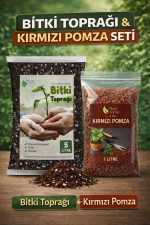 Bitki Toprağı & Kırmızı Pomza Seti | 5 L Bitki Toprağı + 1 L Ponza | Organik Cocopeat İçerikli