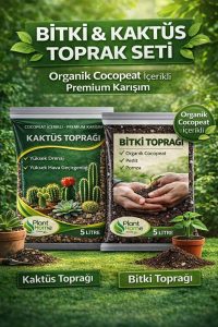 Bitki ve Kaktüs Toprağı Seti 10 L | Organik Cocopeatli | Salon Bitkileri ve Kaktüsler İçin