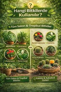 Bitki ve Kaktüs Toprağı Seti 10 L | Organik Cocopeatli | Salon Bitkileri ve Kaktüsler İçin - Görsel 2
