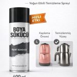 Boya & Cila Sökücü Sprey 400 ml – Extra Güçlü Formül, Akma Yapmaz, Tüm Yüzeyler