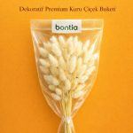 Doğal Pamuk Otu Demeti – Dekoratif Kuru Çiçek, Uzun Ömürlü Premium Lagurus