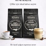 Muhteşem aromalı Espresso ve Caffè Crema, %100 Arabica çekirdeklerle , Elit ikili 500 g + 500 g