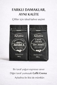 Muhteşem aromalı Espresso ve Caffè Crema, %100 Arabica çekirdeklerle , Elit ikili 500 g + 500 g - Görsel 3