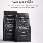 Muhteşem lezzet, elit kalite, mükemmel kavrum %100 Arabica espresso kahve çekirdeği 500 + 500 g