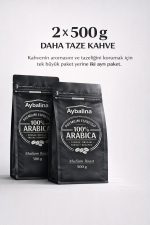Muhteşem lezzet, elit kalite, mükemmel kavrum %100 Arabica espresso kahve çekirdeği 500 + 500 g