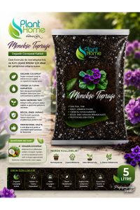 Menekşe Toprağı 5 Litre – Organik Cocopeat Katkılı Profesyonel Menekşe ve Çiçek Toprağı - Görsel 2