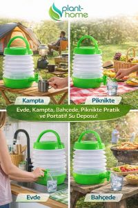 Katlanabilir Su Damacanası 5,5 L – BPA İçermez, Portatif & İstiflenebilir Su Deposu - Görsel 2