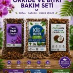 İthal Çam Kabuğu, Kil Bilyesi ve Coco Husk İçeren Profesyonel Orkide Toprağı Değişim Seti