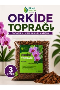 Plant Home Orkide Toprağı 3 Litre – Cococips ve Çam Kabuğu Karışımı Profesyonel Orkide Toprağı