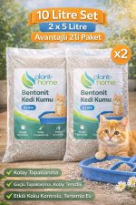 Bentonit Kedi Kumu 2’li Set 10 Litre (2×5 L) – Parfümsüz, Kolay Temizlik - Görsel 2