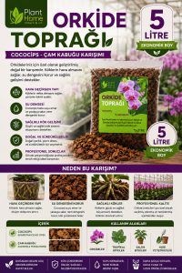 Orkide Toprağı 5 Litre – Cococips ve Çam Kabuğu Karışımı Profesyonel Orkide Toprak Karışımı - Görsel 3