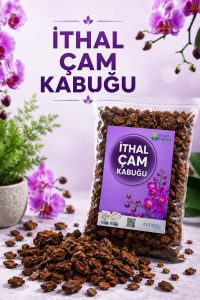 İthal Çam Kabuğu 1 Litre – Orkide ve Saksı Bitkileri İçin Doğal Çam Kabuğu - Görsel 2