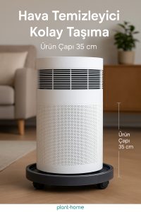2’li Set Tekerlekli Saksı Altlığı – Bitki, Damacana ve Hava Difüzörü İçin Çok Amaçlı Taşıyıcı - Görsel 6