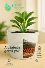5’li 1,8 L Dekoratif Kırılmaz Saksı Seti + 10 L Premium Bitki Toprağı (Cocopeat & Perlitli) - Görsel 3