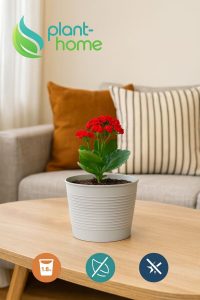 1,8 Litre Tabaksız Kırılmaz Plastik Saksı – 5 Adet Set | Modern - Ev & Salon Bitkileri İçin - Görsel 5