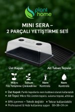 Mikro Filiz, Tohum Çimlendirme Çelik Köklendirme | BPA İçermez – Premium Mini Sera - Görsel 2