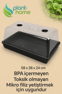Mikro Filiz, Tohum Çimlendirme Çelik Köklendirme | BPA İçermez – Premium Mini Sera - Görsel 3
