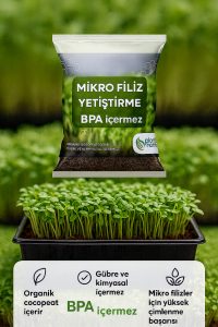 5L Mikro Filiz Yetiştirme Toprağı – Organik Cocopeat – BPA İçermez – Hızlı Çimlenme