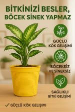 Saksı Değişim Seti – 10 Litre Böcek Sinek Yapmayan Organik Çiçek Toprağı + 9,5 Litre Dekoratif Saksı - Görsel 3