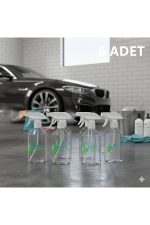 6 Adet Boş Şeffaf Sprey Şişe Seti - Kimyasallara Dayanıklı 500 ml Fısfıs Şişe - Görsel 4