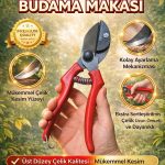 Örs Tipi Budama Makası – Mükemmel Kesim, Uzun Ömürlü Premium Çelik Bahçe Makası
