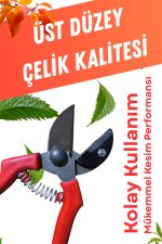 Örs Tipi Budama Makası – Mükemmel Kesim, Uzun Ömürlü Premium Çelik Bahçe Makası - Görsel 3