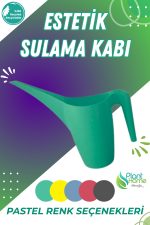Turkuaz Sulama Kabı 1 Litre – Modern Tasarımlı Bitki Sulama Kabı - Çiçek, Saksı ve Bahçe Kullanımı
