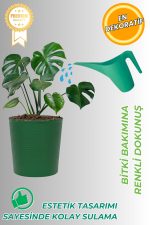 Turkuaz Sulama Kabı 1 Litre – Modern Tasarımlı Bitki Sulama Kabı - Çiçek, Saksı ve Bahçe Kullanımı - Görsel 2