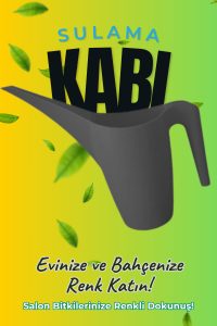 Antrasit Sulama Kabı – Dayanıklı Ergonomik Bitki Sulama Kabı - Çiçek, Saksı ve Bahçe Kullanımı - Görsel 3