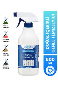 Bitkisel İçerikli Çok Amaçlı Genel Temizlik Spreyi 500 Ml | Güçlü Leke Çıkarıcı - Yağ Kir Sökücü