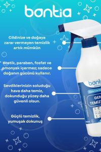 Bitkisel İçerikli Çok Amaçlı Genel Temizlik Spreyi 500 Ml | Güçlü Leke Çıkarıcı - Yağ Kir Sökücü - Görsel 2