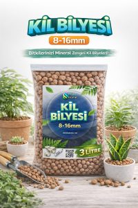Bitki Bakımı İçin Doğal Kil Bilyesi (Hidroton) – Topraksız Tarım Kil Bilyesi - 3 Litre
