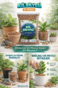 Bitki Bakımı İçin Doğal Kil Bilyesi (Hidroton) – Topraksız Tarım Kil Bilyesi - 3 Litre - Görsel 2