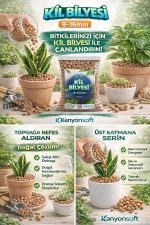 Bitki Bakımı İçin Doğal Kil Bilyesi (Hidroton) – Topraksız Tarım Kil Bilyesi - 3 Litre - Görsel 3